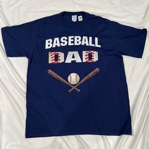 Baseball Dad Navy Blue XL tee shirt